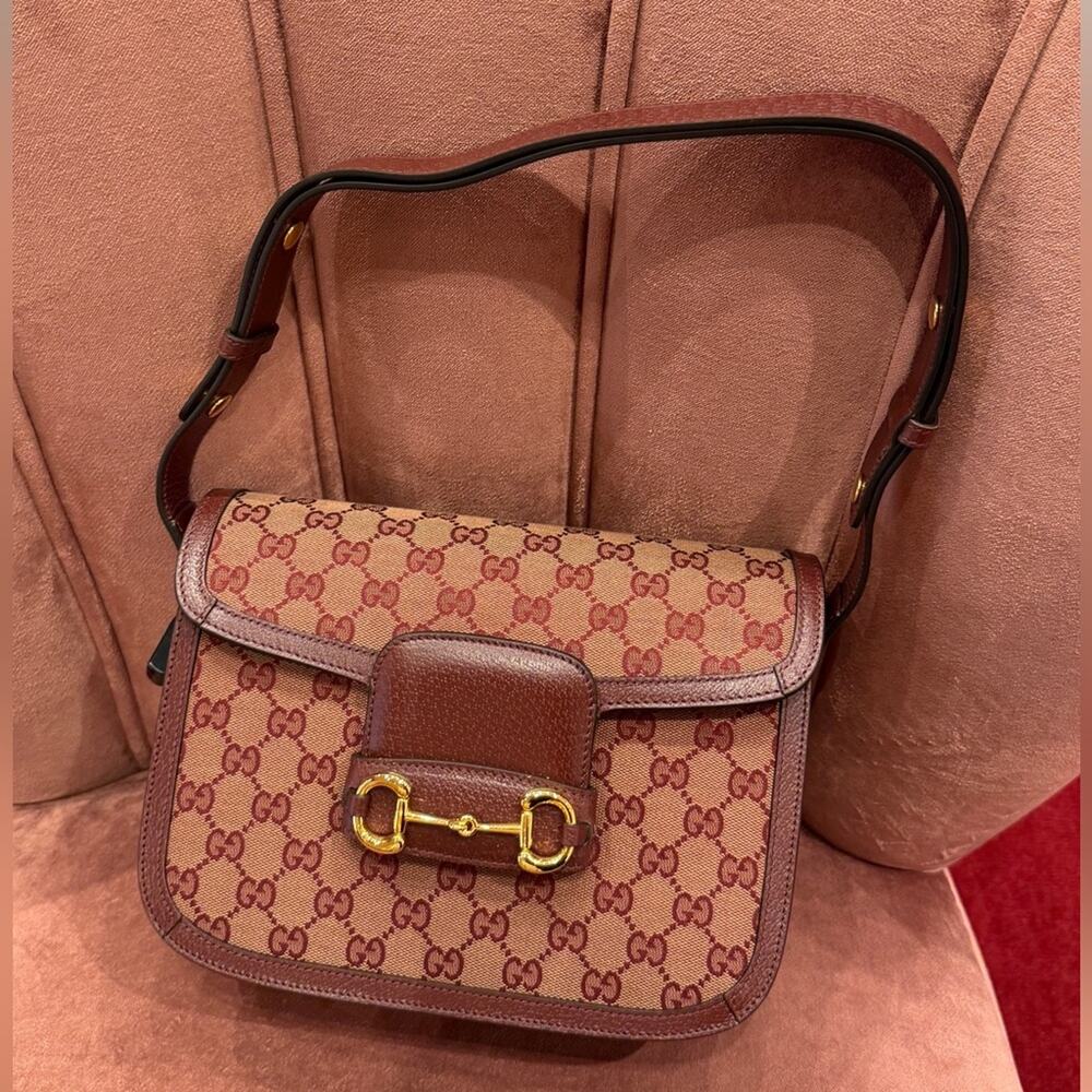 Gucci 1955 Monogram Canvas Shoulder Bag NWT
